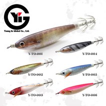 YIG 수평에기 갑오징어 쭈꾸미 왕눈이 색동에기 축광 야광에기, 10g, Y-TO-001