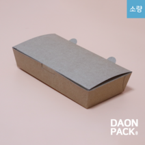 소량) [KY 도시락 2호] 일회용 크라프트 도시락 김밥 분식 떡집 포장용기 1box 100개