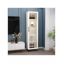 담금주진열장 인테리어 모던 진열장 그릇 보관함, 화이트 3단 (길이30x깊이40x높이125)