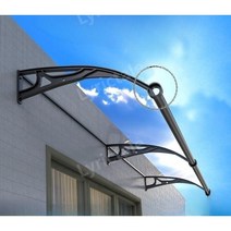 리릭테일 창문빗물막이 캐노피 발코니 빗물방지, 60x300cm전체세트