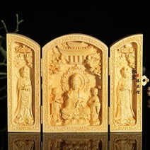 기독교용품 교회 불교 굿즈 접는 부처님 동상 상자 도교 티베트 불교 축복 홈 사원 장식 데스크탑 공예 선, 06 F