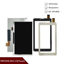7인치모니터 새로운 7'' 인치 lcd 디스플레이 스크린 디지타이저 패널 Prestigio MultiPad Wize 3, 01 Only white touch