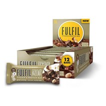 FULFIL 비타민 단백질 바 헤이즐넛 스낵 사이즈 12개 보충제 프로틴, Chocolate Salted Caramel
