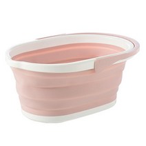 세차버킷 투명버킷 세차 바구니 바스캣 통 물통 접이식 물 분지 캠핑 용품 플라스틱 양동이 세면기 발 스파, 02 Folding Bucket 2