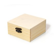 나무보석함 사각 나무함 공예품, 1개