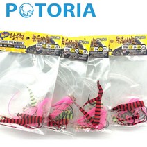 포토리아 NEW 왕우럭묶음바늘 실리콘타이 묶음바늘 우럭채비 침선낚시, 26호