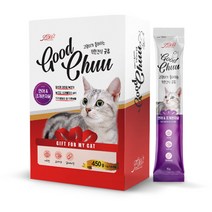 굿츄 갓성비 고양이 대용량츄르 30p 6종맛, 연어&조개관자살, 450g, 1박스