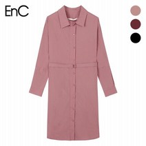 이엔씨 (EnC) 허리벨트 롱 블라우스(ENBA83864O)
