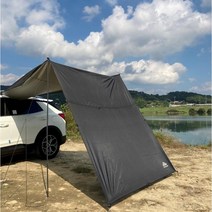 차량용어닝 승용차 SUV 흡착판 어닝 타프 사이드어닝 차박 캠핑 자동차 그늘막, 블랙, 옵션2, 추가