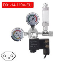 자작 화학 이탄 이산화탄소 발생기 고압 DIY 수족관 CO2 레귤레이터 마그네틱 솔레노이드 키트 확인 밸브 물고기 어항 악세서리 조절 시스템 반응기 발전기 세트 ZRDR, Old-AC 220V-US plug_CGA320