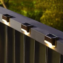 XIZIDA LED 태양광 계단등 방수 태양광 정원등 16개, 머스타드