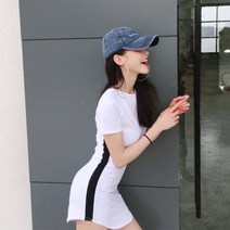 [우수제품][고객만족] 페타냐 옆 굵은줄 라인 미니 원피스 21 원피스 롱원피스 스트라이프원피스 민소매원피스 롱스커트Bellos^^&&^^+++++