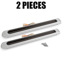 카고트레일러 캠핑 미니 카고트레일러 트럭 LED 브레이크 턴 라이트 1224V 3 in 1 테일 흐르는 정지 경고등, 01 2pcs