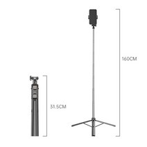 휴대폰짐벌 모바일 셀카 스틱 핸드 헬드 접이식 미니 삼각대 블루투스 호환 안정기 셀카, a31 1.6m