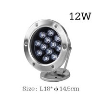 IP68 led 수중 조명 3W 6w 9W 12W 18w 24w 36w RGB 야간 램프 야외 정원 수영장 파티 풍경 DC 12V 24V, DC 12V Cold White