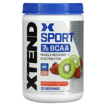 엑스텐드 스포츠 7G BCAA 딸기 키위 스플래시 345g 12.2oz, 5병