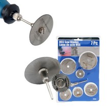 드라멜키트 로터리툴 악세사리 절단 샌딩 연마 목재 플라스틱 금속 샌딩드럼 연마작업 전동조각기 핸드피스 DIY 공방 공예 고속 원형톱날 7PCS 1세트