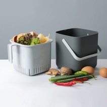 니드산업 라온 모던 가정용 음식물쓰레기통 3L, 음식물쓰레기통-블랙