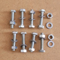 육각볼트 30x6mm 8P 볼트 너트 세트 공구 철물, 1