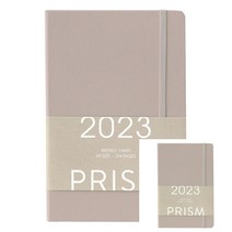 2023 프리즘 위클리 25절 다이어리 그레이 날짜형 주간 A5 업무용다이어리 일정관리
