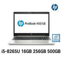 Hp Probook 450 G6 15.6인치 인텔 8세대 i5-8265U 사무용 중고노트북, WIN11 Pro, 16GB, 256GB, 코어i5 8265U, HDD 500GB