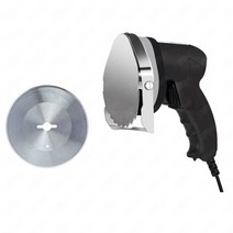 식품교반충진기 KS100E Rotisserie 상업용 전기 터키 도너 케밥 커터 나이프 Shawarma Gyros Slicer Machin, 02 Black-Round Blade_04 AU