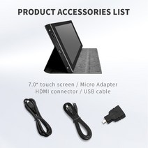 휴대용 미니 7 인치 5 포인트 용량 성 LCD 터치 스크린 패널 IPS 1024x600 풀 HD HDMI 게임 모니터 PC 디스플레이 라즈베리 파이, 러시아, NONE, 01 IPS-CASE_01 NONE