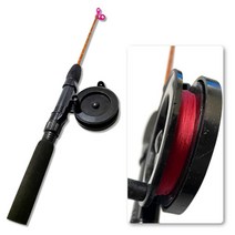 초소형 빙어낚시대 세트 줄포함 겨울 축제 얼음낚시 초보자 여성 초등학생 낚시대 유터피싱