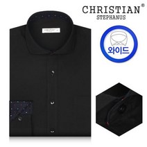 에이폴켄 [와이드카라] 무지 긴팔 와이셔츠 CT48BK블랙 95~130