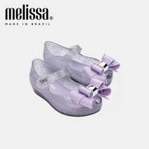 미니멜리사 키즈 젤리슈즈 리본 캐주얼 토오픈 샌들