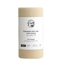 프로그 일회용 수세미 엑스트라 스트롱 60p, 02 Beige(베이지), 60개, 1개