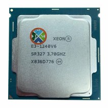 제온 E3-1240V6 CPU 3.70GHz 8M LGA1151 E3-1240 V6 쿼드 코어 데스크탑 E3 1240V6 프로세서 1240, 한개옵션0