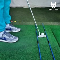 골프 3단 접이식 얼라이먼트 스틱 에이밍 스틱 스윙연습기 퍼팅연습기, 3단 얼라이먼트 스틱 블루