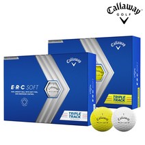 캘러웨이신형 ERC소프트 트리플트랙 골프공 화이트 엘로우, 1개입, 1개