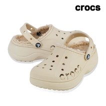 [크록스(CROCS)] 크록스 바야 플랫폼 라인드 클로그 털슬리퍼 윈터 208708-11S