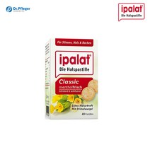이팔라트 Ipalat 목캔디 클래식 멘톨 쉰목 기침 구취해소 40정 독일직배송, 1통
