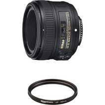 니콘 단초점 렌즈 AF-S NIKKOR 50mm f 1.8G 풀사이즈 AF-S 50 1.8G, 아마존 필터 세트