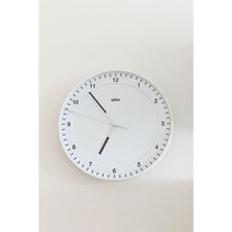 브라운 클래식 아날로그 저소음 벽시계 30cm 화이트, BC17W 신직경 300*300*45mm