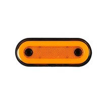 캠핑카트레일러 캠핑카제작 트레일러 클리어런스 LED 트럭 사이드 라이트 RV 버스 캠핑 밴 마커 레드 화이트 앰버 신호 램프 12V 24V 10 개, Amber