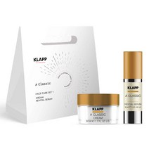 klapps 클랍 A 클래식 페이스 케어 세트 A Classic Face Care Set I 50ml 크림 15ml 리바이탈라이징 세럼
