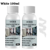 305060100125ml 절연 전기 실란트 테이프 램프 보드 전자 빠른 건조 방수 액체, 13 White 100ml