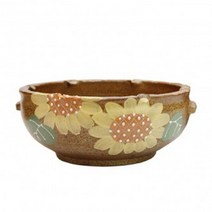 나nanr_옹기수반 해바라기 대사이즈 인테리어화분 꽃수반 어항 원형 실내 천연가습 수조♥sksnfll, ♥sksnfll들꽃