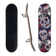 3WHYS 20.3cm(8인치) 내추럴 컴플리트 스케이트보드158067, Day of the Dead