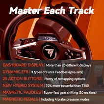 게임스티어링휠 스티어링휠 Thrustmaster T248 리얼 포스 피드백 레이싱 휠 스테이션 PC 게임용 마그네틱, 한개옵션1, 01 T248 (PS5 PS4 PC)