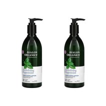 아발론 오가닉스 Avalon Organics 핸드 & 바디 로션 페퍼민트 12 oz (340 ml), 2개
