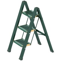 가정용 사다리 계단 A형 미니 접이식 3단 발판사다리 골드그린, 골드그린 3단