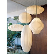 조지넬슨조명 허먼밀러 버블램프 펜던트 실크지제작, 세로형-170x370