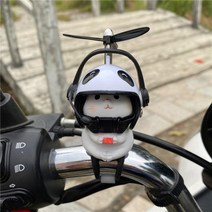 귀여운 고양이 자전거 스쿠터 전동 오토바이 킥보드 장식 프로펠러 헬멧 소품, 파일럿 스트랩