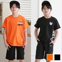 제이키드주니어 핫썸머반팔상하복 주니어의류 남아 여아 초등학생옷 청바지 면바지 상하복 티셔츠