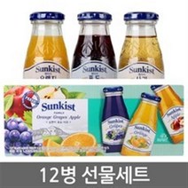 해태음료 썬키스트 훼미리 오렌지+포도+사과 음료세트, 180ml, 36병